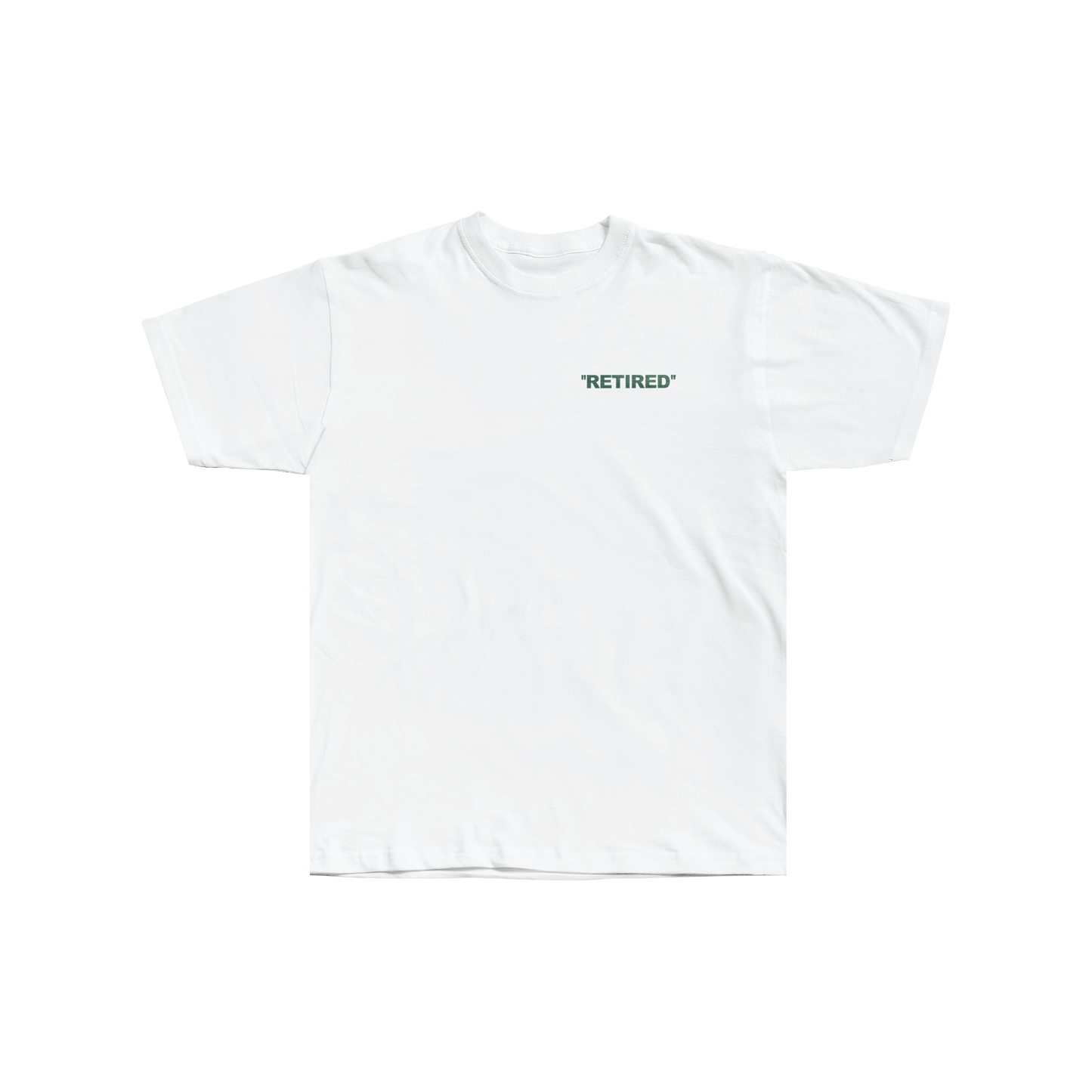 ''RETIRED'' Logo Premium T-shirt (White)