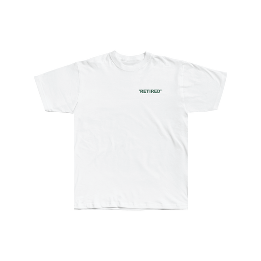 ''RETIRED'' Logo Premium T-shirt (White)