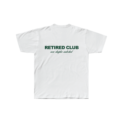 ''RETIRED'' Logo Premium T-shirt (White)